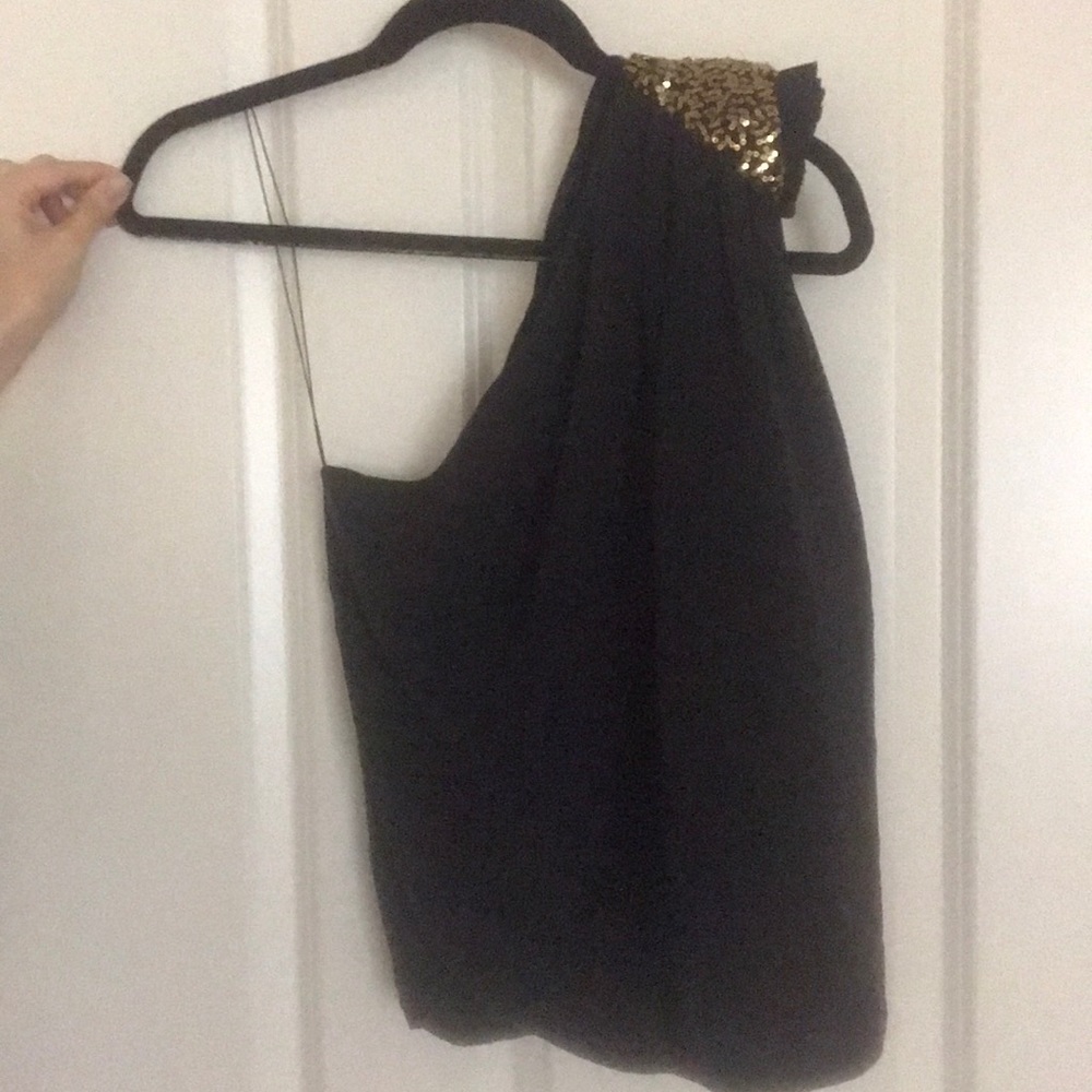Robert Rodriquez 1 shoulder sequin top intermix